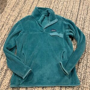 Patagonia Turquoise Cowl Neck Sweater